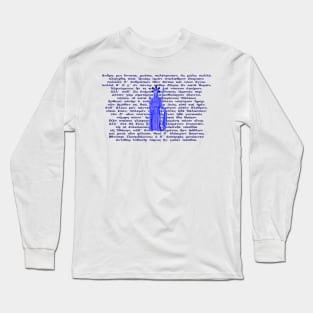 Pallas Athena - Backed by First lines of the Odyssey in Greek Long Sleeve T-Shirt